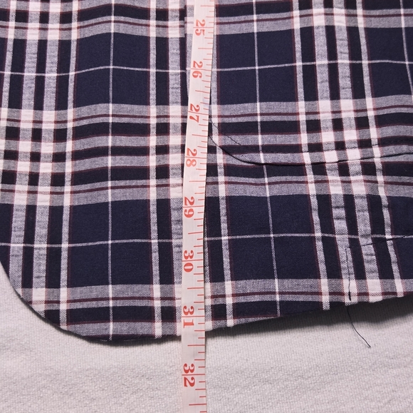 Paisley & Gray Men's Blue Plaid Bromley Notch Slim Fit Cotton Jacket Size 44R - Picture 13 of 13